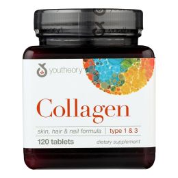 Youtheory Collagen - Type 1 and 3 - 120 Tablets