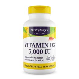 Healthy Origins Vitamin D3 - 5000 IU - 360 Softgels