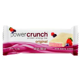 Power Crunch Bar - Wild Berry Cream - Case of 12 - 1.4 oz